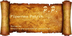 Pipernea Patrik névjegykártya